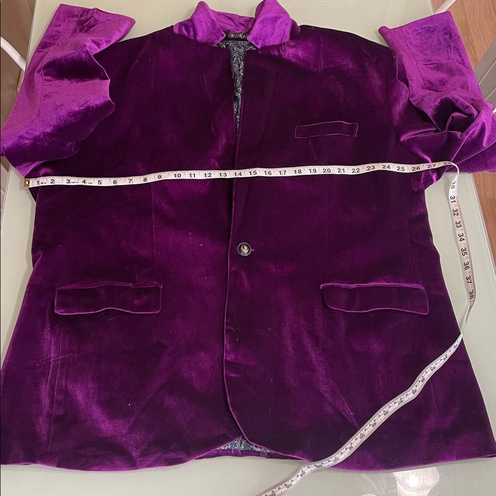 Wzikai Purple Velvet Blazer - Picture 8 of 14
